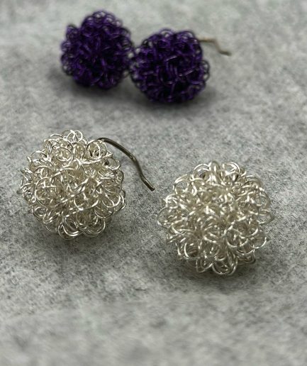 Aros Plata y Acero Tejidos